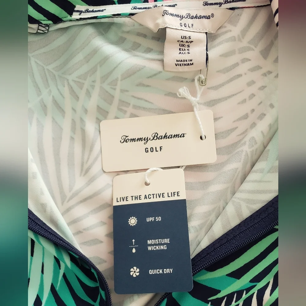 NWT Tommy Bahama Golf Women's Jacket Tropical Design Size S
